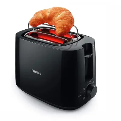 Picture of Philips HD2581 daily Collection Bread Toaster-Color Back, Black