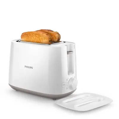 Picture of Philips HD2582 Daily Collection Bread Toaster-2 Slice, White