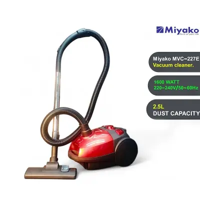 Picture of Miyako MVC-227E Vacuum Cleaner 1600W | 2.5L Dust Capacity | Best Price in BD, Red