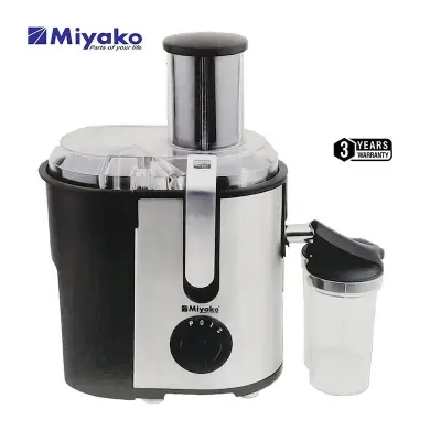 Picture of Miyako MFJ-518 Stainless Steel Body-Extra Large Feeding Tube, Fruits & Vegetables Juice Extractor, 600Watts., Black&Silver