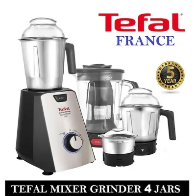 Picture of Tefal Mixer Grinder with Blender (4-Jars), MG-106T, Black&Silver