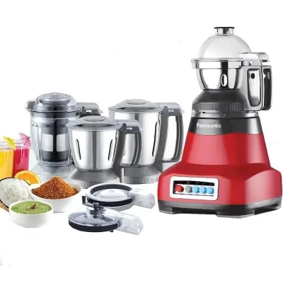 Picture of Panasonic MX-AE475(Red) Monster 4-Jar Super Mixer Grinder-23000RPM, Red