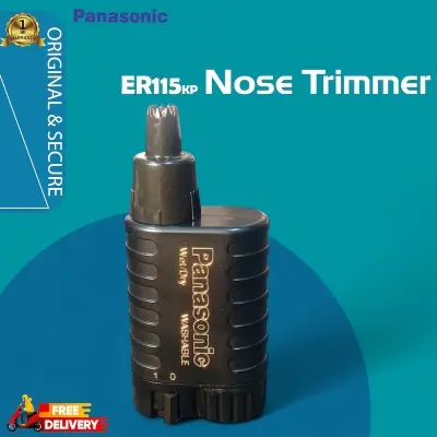 Picture of Panasonic ER115 Nose Trimmer – Safe & Easy Nose Hair Trimmer | Wet & Dry Use, Black
