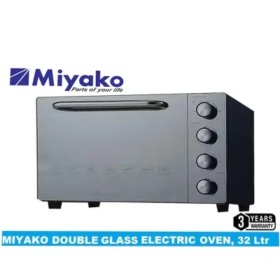 Picture of Miyako MT-32DBL-RCL Doble Glass Electric Oven, 32 Liters., Black