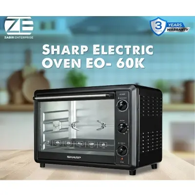 Picture of Sharp EO-60K-3 Electric Oven ( 60L, Black ) - Convection With Rotisserie., Black