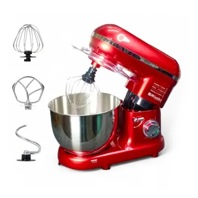 Picture of Miyako 1800 Watts Powerful Motor With Stainless Steel Bowl And 3 Attachments Stans Mixer,SM-1519N, Red