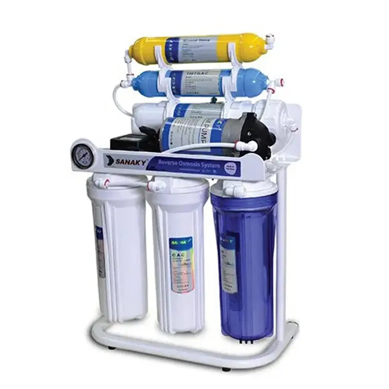 Picture of SANAKY 6 Stage Reverse Osmosis (R.O) Water Purifier with Mineral & Pressure Meter, SANAKY-S2., White