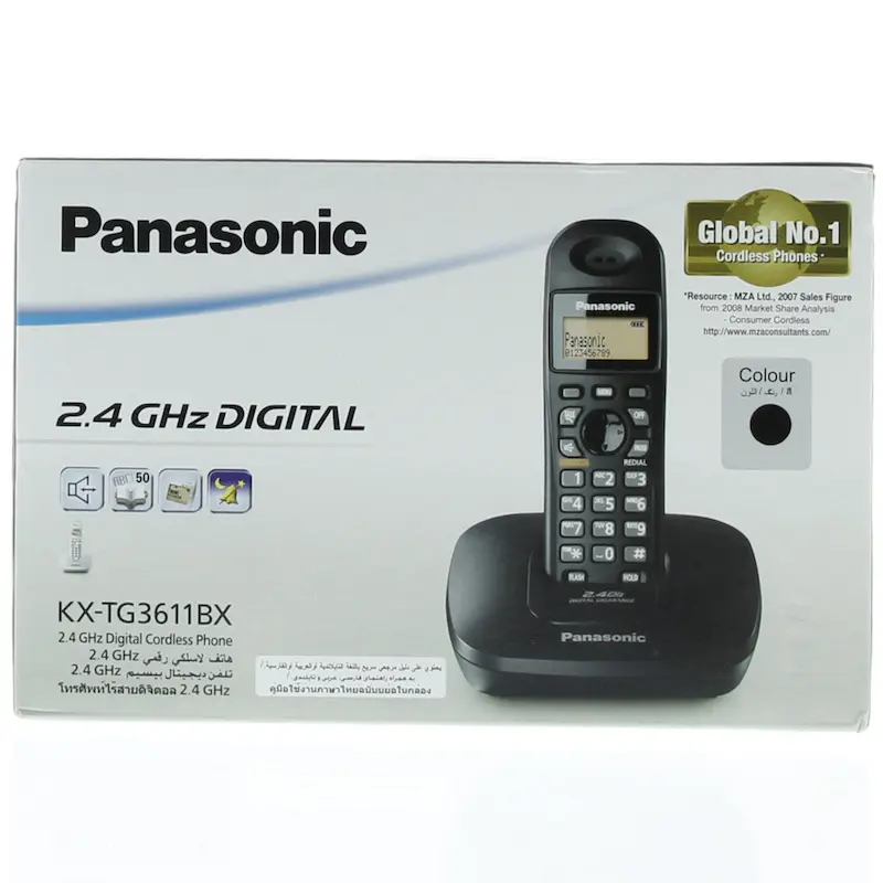 Picture of Panasonic KX-TG3611BX Landline/Intercom Set., Black