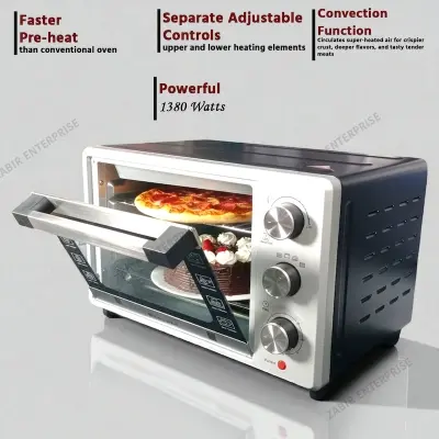 Picture of Miyako MT-827RCL-SSRB Electric Toaster Oven-27L, silver & black