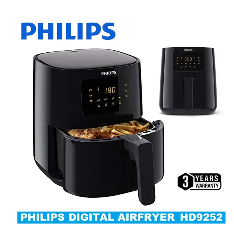 Picture of Philips Digital Airfryer HD9252 With Touch Control Panel., Black