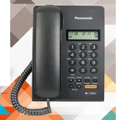 Picture of Panasonic Caller ID Land Line / Intercom Set,KX-TSC62SX. (Black)., Black
