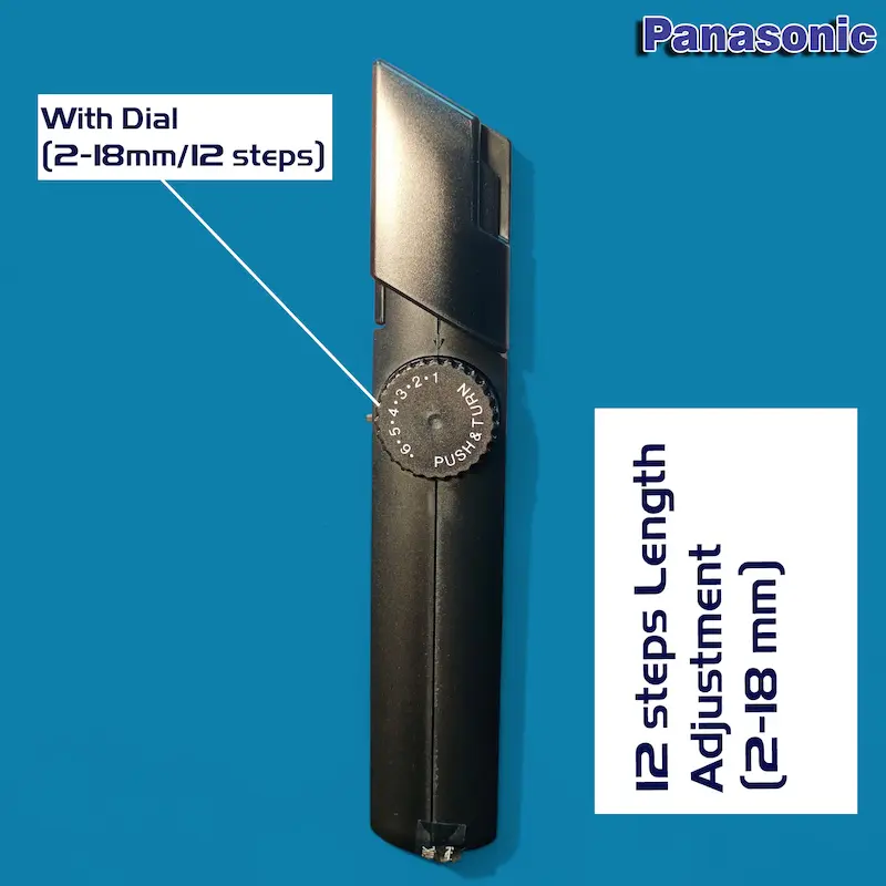 Picture of Panasonic ER-2031K Rechargeable Hair & Beard Trimmer – Cord/Cordless 12 Length Settings (2-18mm), Black