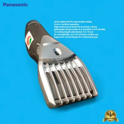 Picture of Panasonic ER-206K Beard & Hair Trimmer – Rechargeable Cord/Cordless Grooming Trimmer (Made in Thailand)