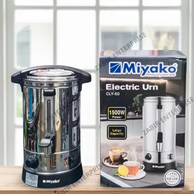 Picture of Miyako Electric Water Boiler CLY-60 (6L) Price in Bangladesh | 1500W Stainless Steel Hot Water Boiler with Temperature Control