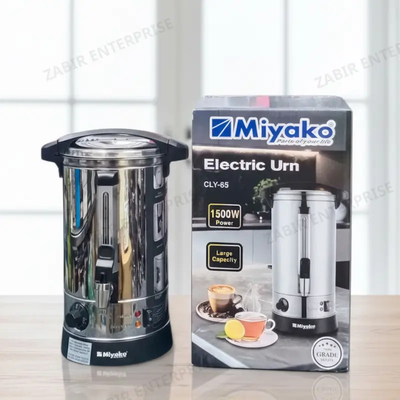 Picture of Miyako Electric Water Boiler CLY-65 (6.5L) Price in Bangladesh | 1500W Stainless Steel Hot Water Boiler with Temperature Control