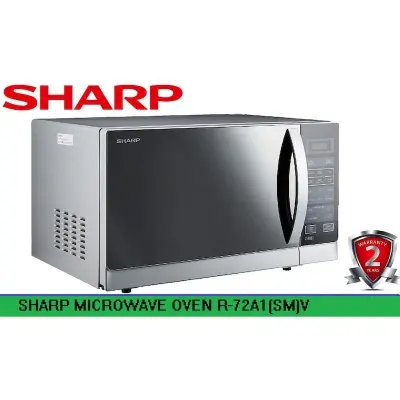 Picture of Sharp 25L Microwave Oven with Grill, R-72A1(SM)V, Silver