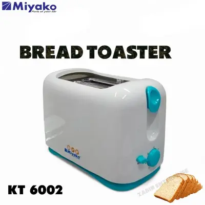 Picture of Miyako KT-6002 Bread Toaster With Auto  Shut-Off Technology, White