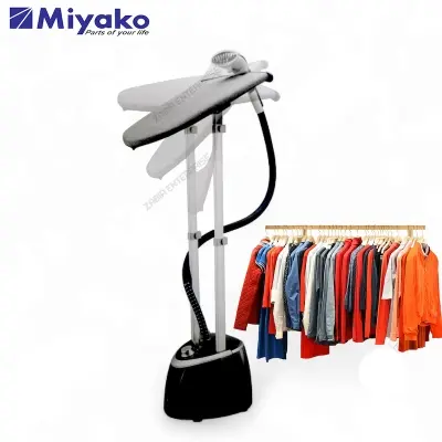 Picture of Miyako LGS-810 Vertical Double Flat Poles Home Garment Steamer 1950 watts, Black