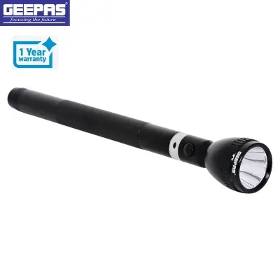Picture of Geepas GFL3869 Powerful Rechargeable Torch LED Flashlight., Black