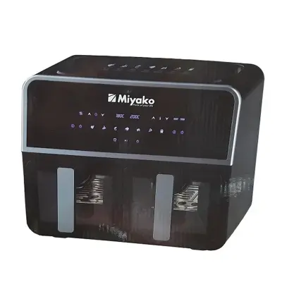 Picture of Miyako AF-4590 Double Chamber Digital Touch Panel Air Fryer, 9Liters., Black