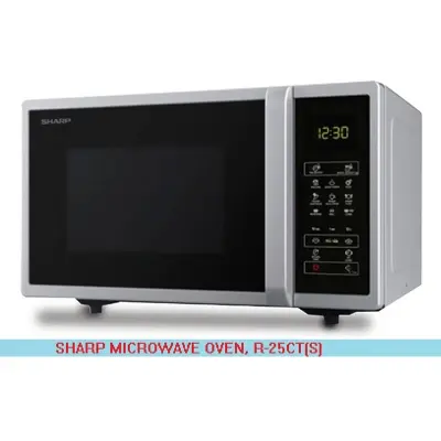 Picture of Sharp Digital Microwave Oven 25 Liters, R-25CT(S), Silver
