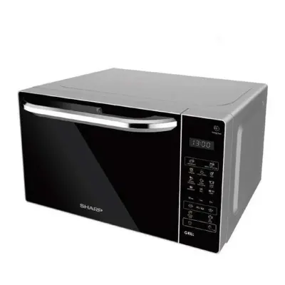 Picture of Sharp Digital Touch Panel Microwave Oven with Grill Function, R-72EO(S), Black&Silver.