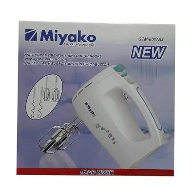 Picture of Miyako Electric Hand Mixer or Beater Machine, GTM-8017A2, White