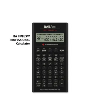 Picture of BA II Plus Professional Advanced Financial Calculator., Black