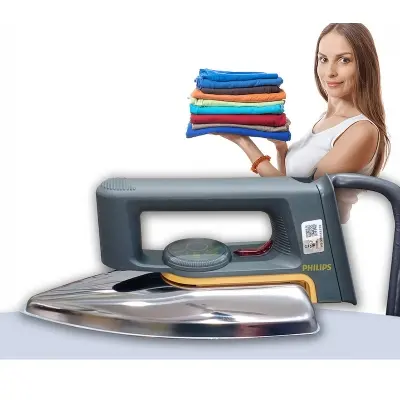 Picture of PHILIPS Automatic Dry Iron, HD1172, Black&Silver.