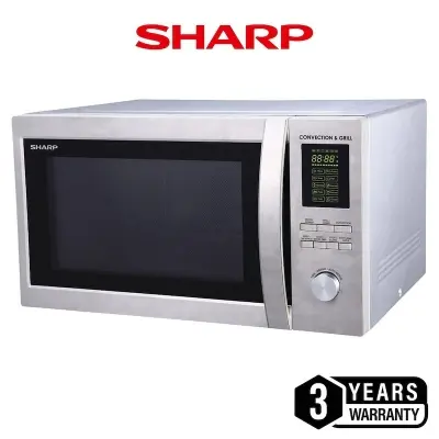 Picture of Sharp Double Grill with Convection Microwave Oven, R-94AO(ST)V, 42Liters, Silver