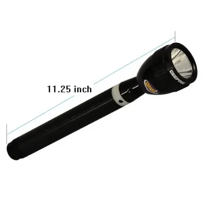 Picture of Geepas GFL3803N Powerful Rechargeable LED Flashlight., Black