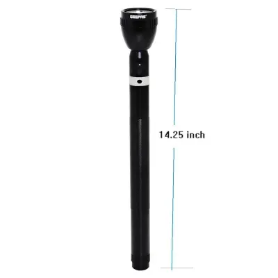 Picture of Geepas GFL3869 Powerful Rechargeable Torch LED Flashlight., Black