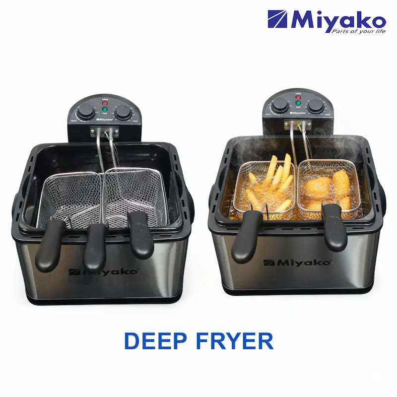 Picture of Miyako 6.5L Big Size MDF-601B-65L Deep Fryer-2000 Watt, SS