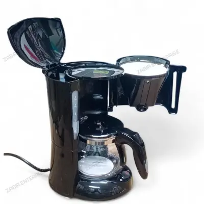 Picture of Miyako CM-325 Electric Coffee Maker | 650W Auto-Off Machine with Glass Jug, Overheat Protection & Keep-Warm Non-Stick Plate | 6–8 Cup Capacity, Black