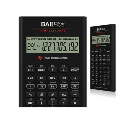Picture of BA II Plus Professional Advanced Financial Calculator., Black