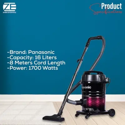 Picture of Panasonic Tought Style Plus+ Vacuum Cleaner, MC-YL631, (1700w/16l), Black-Red