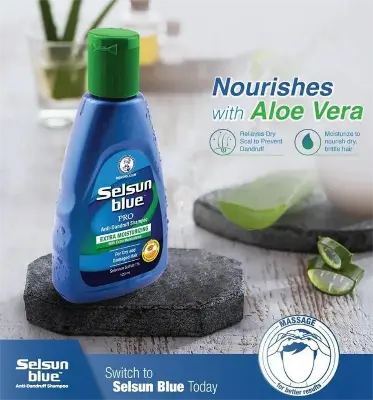 Picture of Selsun Blue Pro Extra Moisturizing Anti Dandruff Shampoo- 120 ML