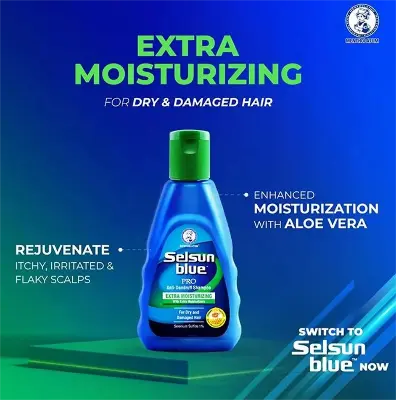 Picture of Selsun Blue Pro Extra Moisturizing Anti Dandruff Shampoo- 120 ML