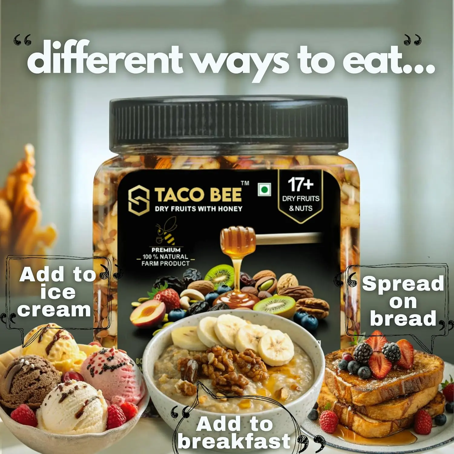 Picture of Mixed Fruits and Nuts with_Honey -500g