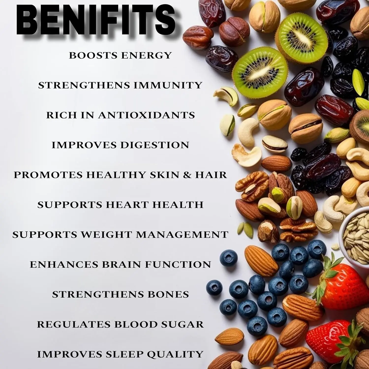 Picture of Mixed Fruits and Nuts with_Honey -500g