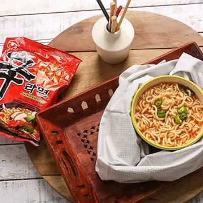 Picture of Nongshim Shin Ramyun Noodle Soup Mee Soup - 5 In 1 Pack - Ramen