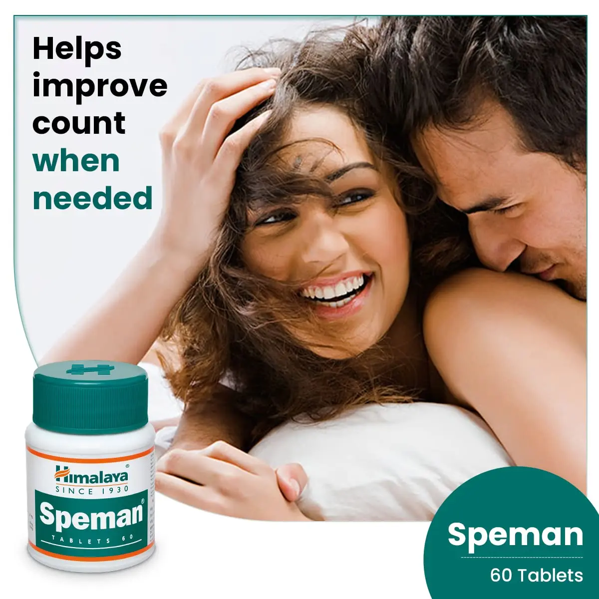 Picture of Himalaya Speman - Bottle of 60 Tablets