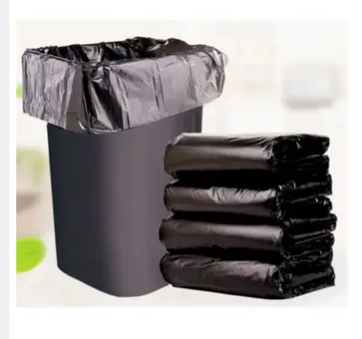 Picture of Garbage bag (24" x 18") 50 pcs/trash bag/garbage bag/garbage bag/poly bag black - poly bag - Black