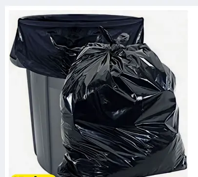 Picture of Garbage bag (24" x 18") 50 pcs/trash bag/garbage bag/garbage bag/poly bag black - poly bag - Black