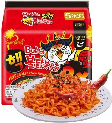 Picture of Hot 3x Spicy chicken stir fried noodles | 3x Spicy Korean noodles -700gm