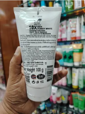 Picture of Bio Active Men Vitamin E + C Power White Foaming Face Wash-100g-Thailand