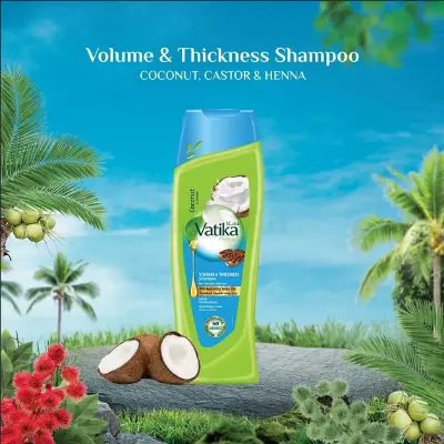Picture of Thickness Shampoo with Coconut & Castor for Thin and Limp Hair-400ml