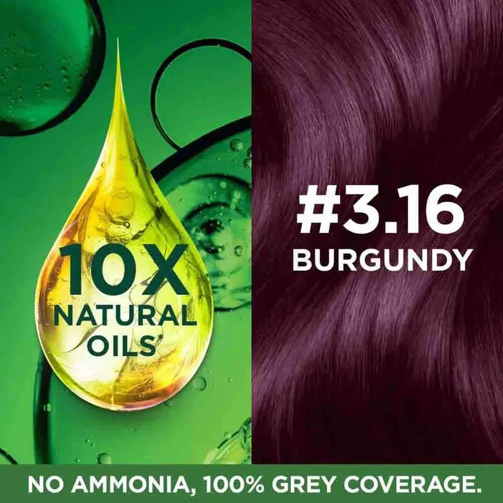 Picture of Garnier Color Naturals Creme Riche Hair Color (35ml+30g) - 3.16 Burgundy - Purple