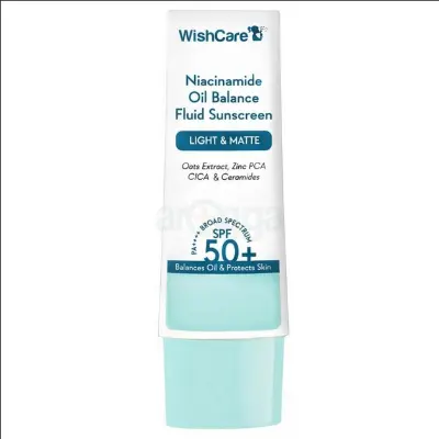 Picture of WishCare 5% Niacinamide Oil Balance Fluid Light & Matte Sunscreen SPF 50 PA++++=50g