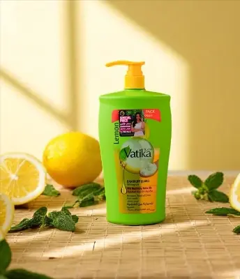 Picture of Vatika Lemon and Yoghurt Dandruff Guard Shampoo 1000ml - Multicolor